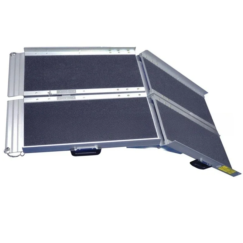 Portable non-slip barrier-free aluminum alloy, uphill crossing plate aluminum ramp c