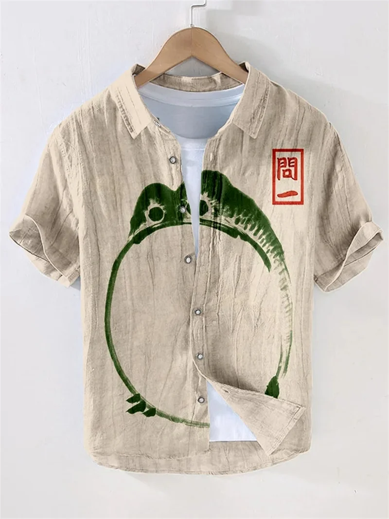 New fashion shirt 3D printed casual retro flower oversized Hawaiian beach shirt short sleeved