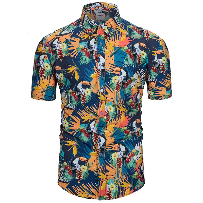 Tropics Binkini Meisjes Grafische Shirts Voor Mannen Kleding 3d Bedrukt Hawaiiaans Strand Shirt Met Korte Mouwen Y 2K Tops Kleding Revers Blouse