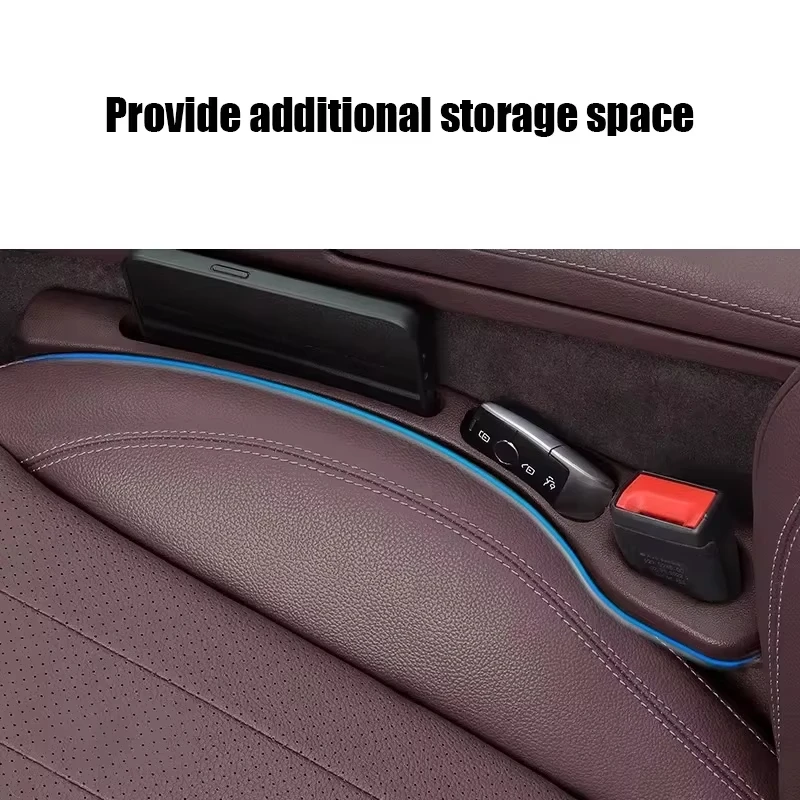 2pcs Universal Car Seat Gap Plug Strip Side Seam Car Gap Filler Leak Proof Seat Gap Storage Organizer Interior Decoration