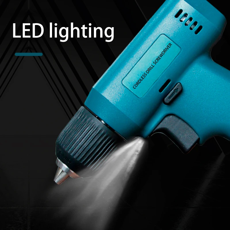 8V Impact Cordless Screwdriver High Speed Drills USB Rechargeable Battery Drill Household Drill Power Tools With Drill Bits