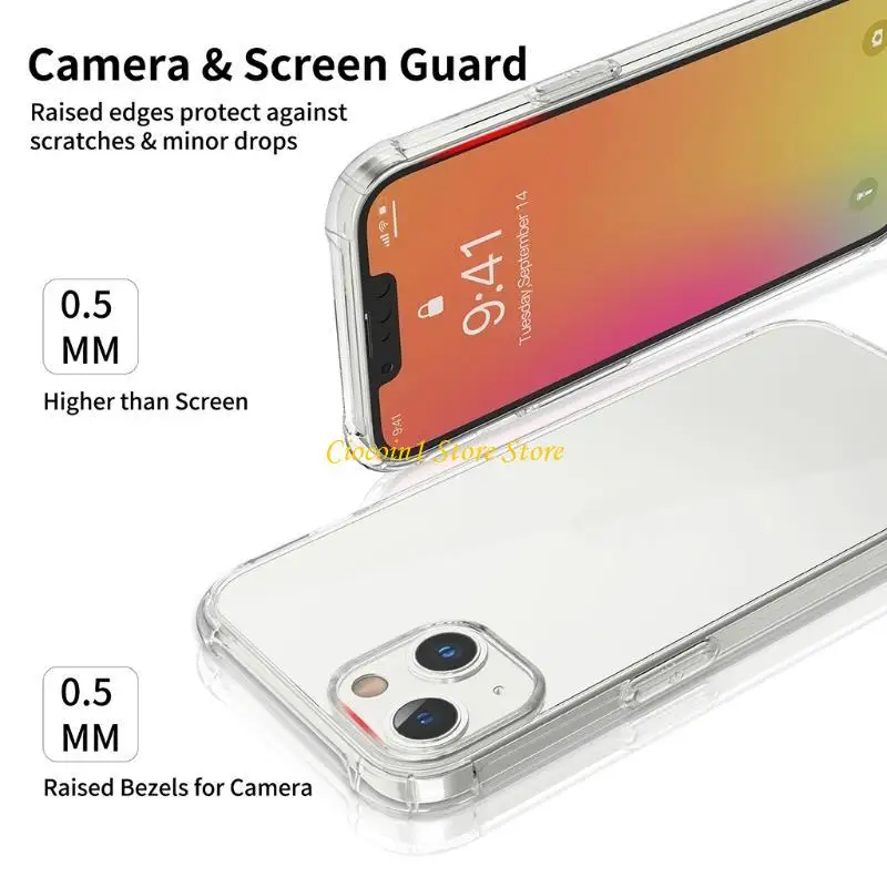 A3PC Unique Super Practical Transparent Durable Shatterproof Cases for Apple 13 series Phone for Case