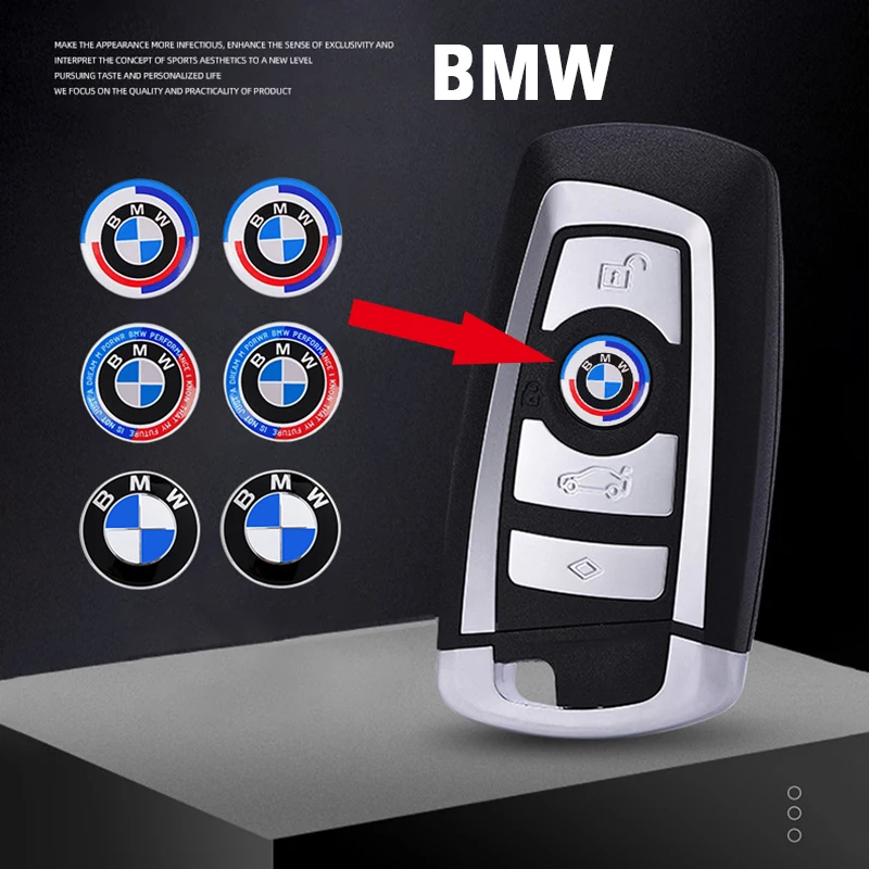 Car Stickers BMW Dedicated Key Shell Emblem Paster For BMW E46 E90 E60 F30 F10 E39 E36 F20 G30 G20 E87 E92 E91 E30 F11 F31 X1 X2