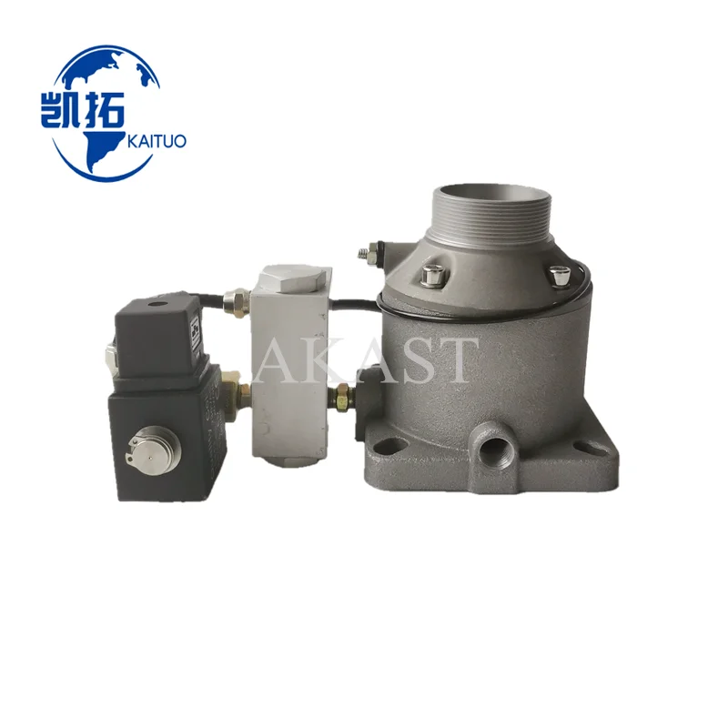 ICV-40 Intake Valve Assembly DN-40-E Block External Thread With 220V Solenoid Valve and Vertical Valve Fits Screw Air Compressor