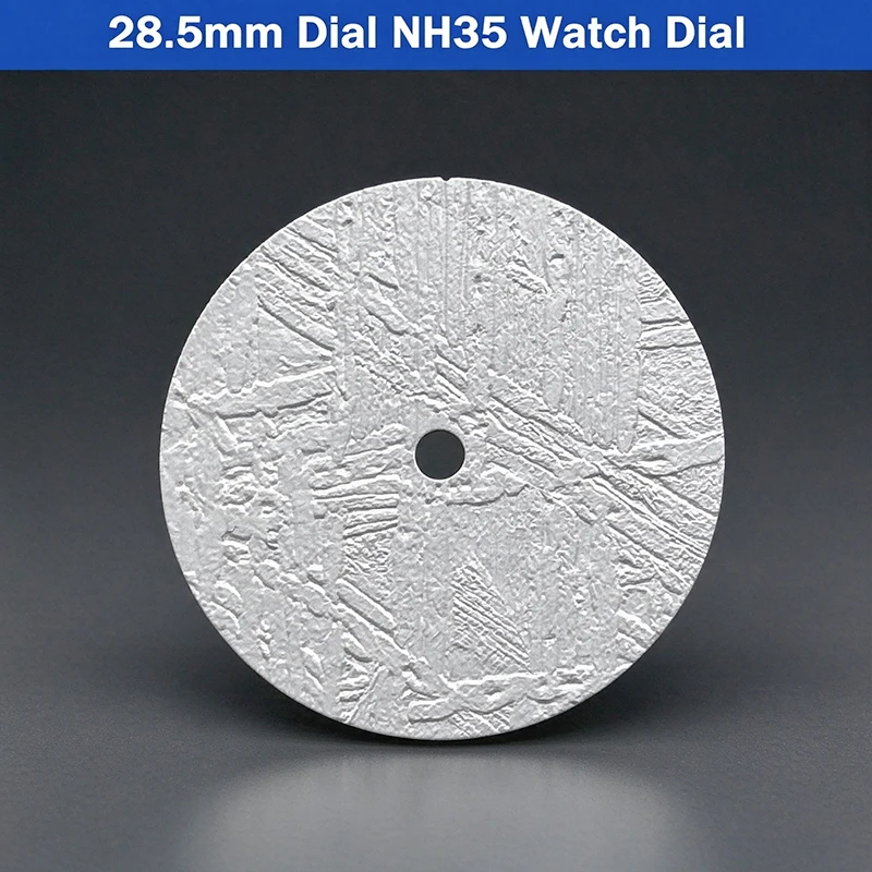28.5mm Dial NH35 Dial Watch Accessories Meteorite Pattern Surface No Lumens Suitable for the NH35 NH36 Movement Men's Watch Dial
