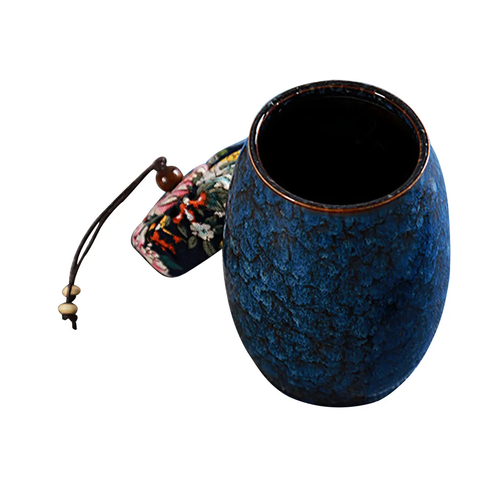 

Tea Waterproof Jar Small Porcelain Decorative Pot Loose Container Airtight Leaf Wood Chinese Moisture-proof