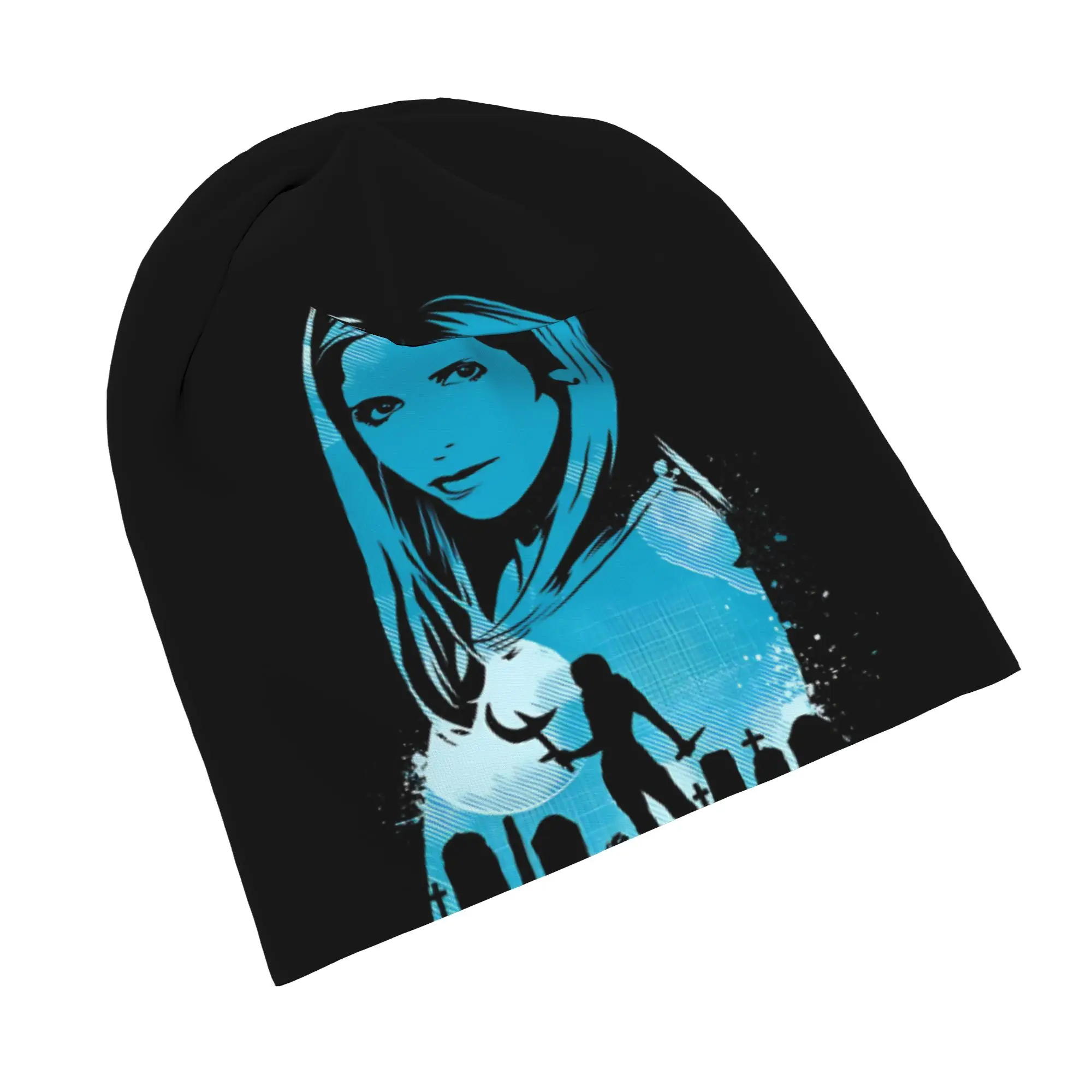 Buffy the Vampire Slayer Skullies Beanies Hats Horror Movie Hip Hop Men Women Ski Caps Warm Dual-use Bonnet Hat