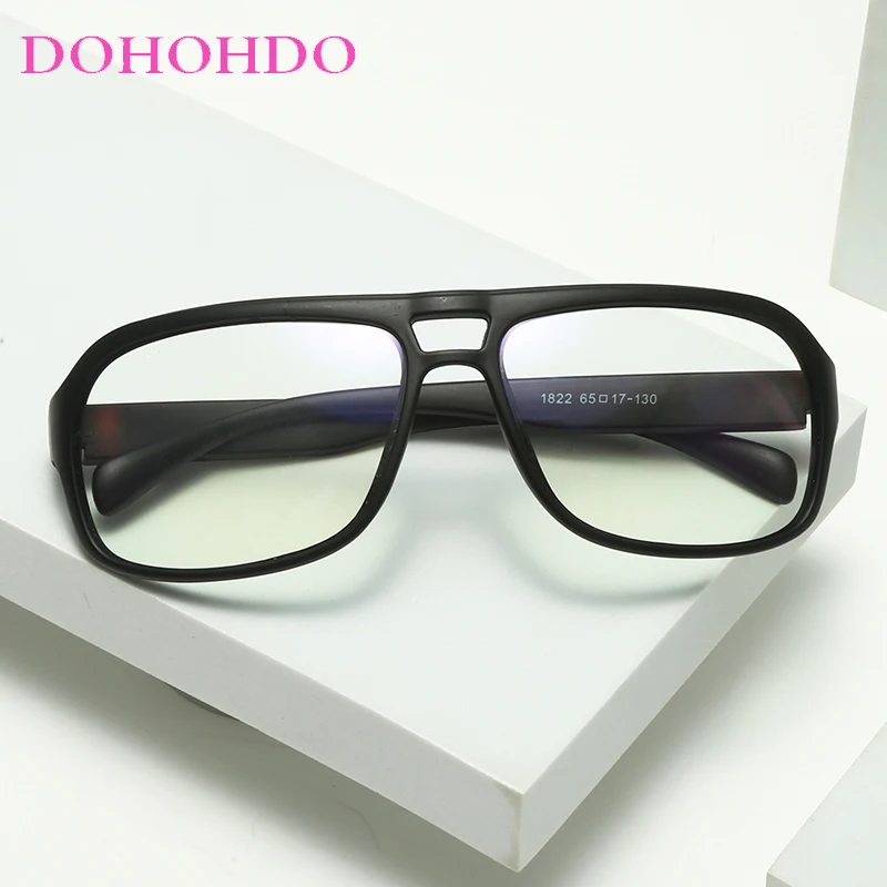 Pilot Blue Light Blocking Fashion High-end Glasses Men Women Optical Clear Glasses Black Square Frame Eyeglasses Anti-radiation