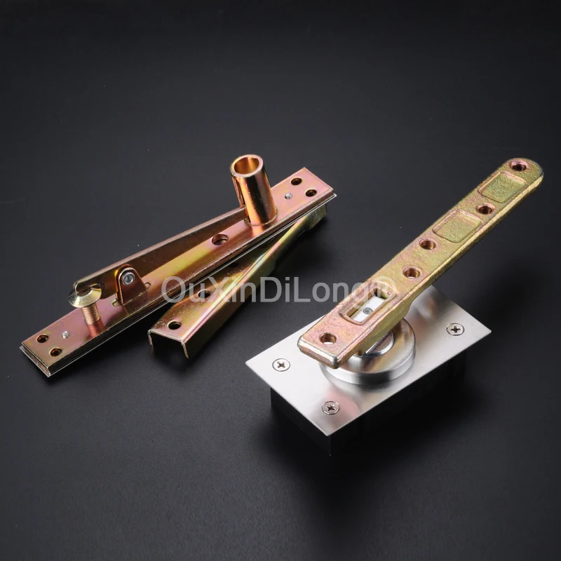 HOT Heavy Duty Door Pivot Hinges 360° Freely Rotary Invisible Hidden Floor Spring Door Hinges Install Up and Down