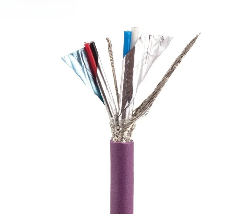 

Highly flexible drag chain communication shielded cable 2X22AWG+2X24AWG CANopen communication cable