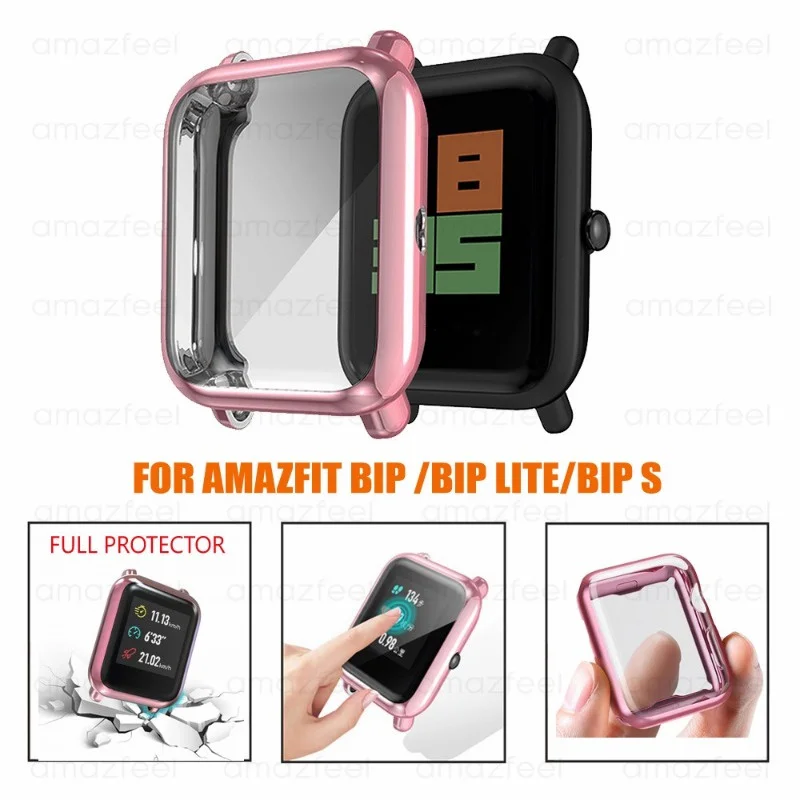 2in1 Metal Magnetic Strap+Case Protector For Amazfit GTS 4 3 2 mini Bracelets Amazfit Bip 3 S U Pro Strap Cover Shell bumper