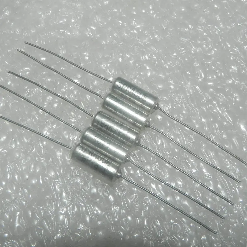 10PCS/LOT  50V 1.5UF 150D155K050A  Axial Solid Tantalum Electrolytic Capacitor