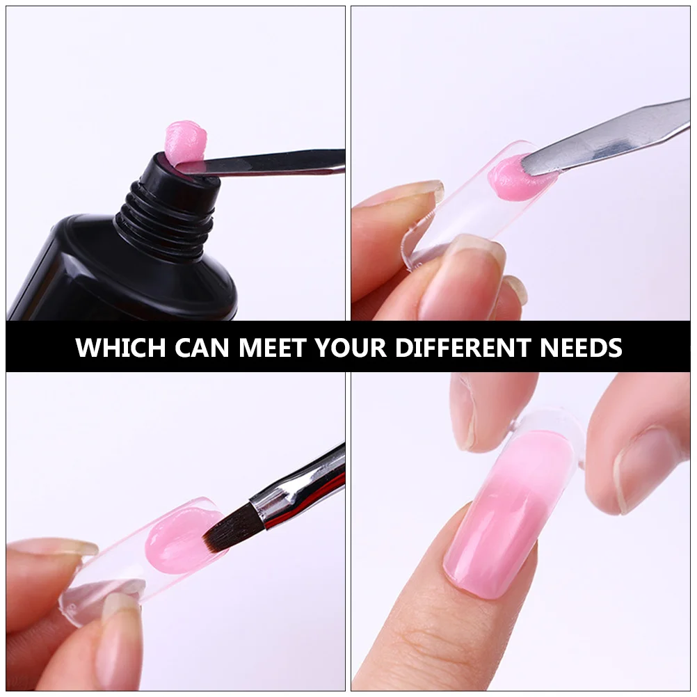 Spatule de maquillage en acier inoxydable, outil de mélange Double face pour fond de teint, Blush, fard à paupières, personnalisation de la couleur des lèvres, 5 pièces