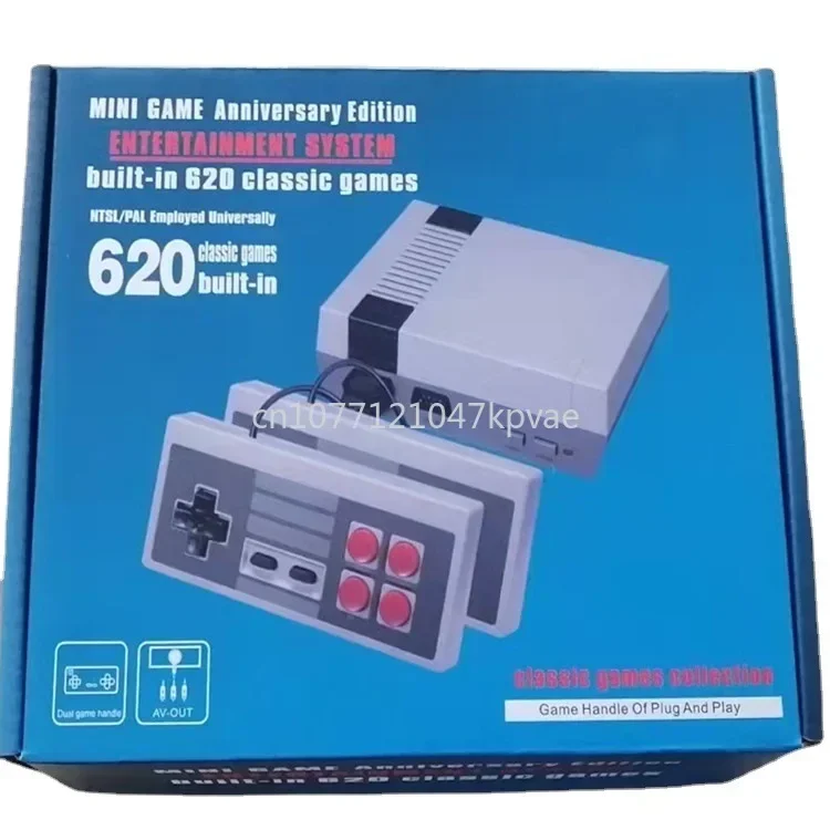 Cross border NES620 game console 8-bit FC mini duo classic nostalgic connection TV red and white machine factory direct sales