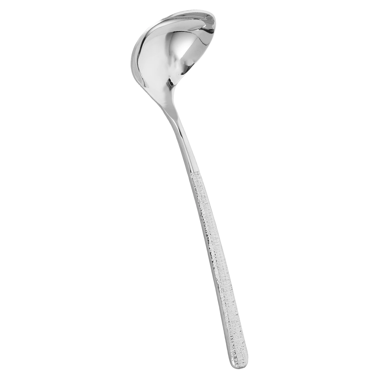 

Hammered Spoon Cooking Ladle Silverware Kitchen Tool Stainless Steel Deep Spoons for Soup