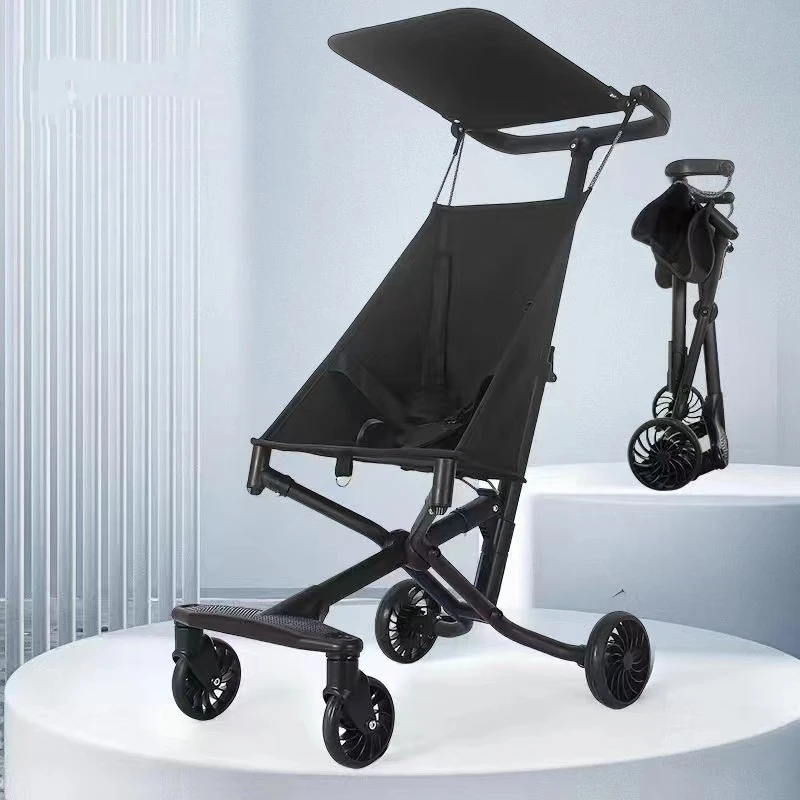 

Lightweight Baby Stroller with Canopy One Hand Easy Fold Portable Compact & Lightweight Stroller for Toddlers Infants Anti-slip