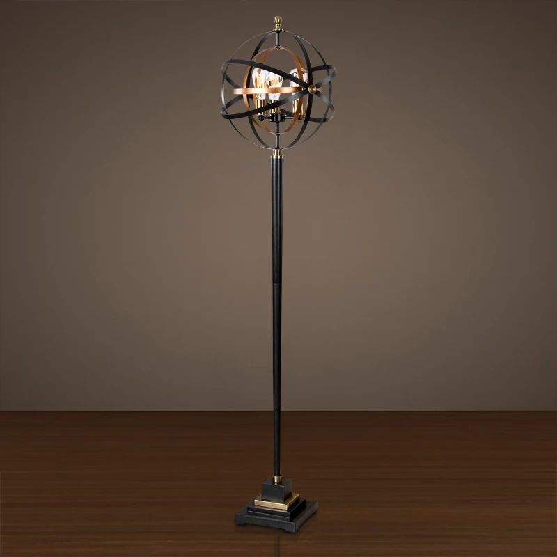 Retro Floor Lamp for Living Room, Simples Bedroom Lamp, Study Lamp