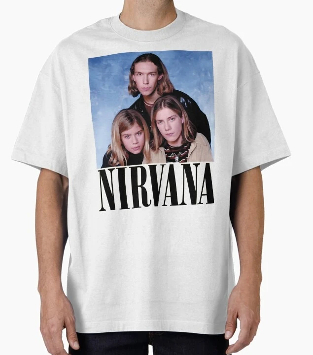 Rock Band Nirvana Hot Selling 100%cotton Men's Shirt Y2k Graphics Short Sleeve Oversized Women's Short Sleeved Cheap Tshirt
