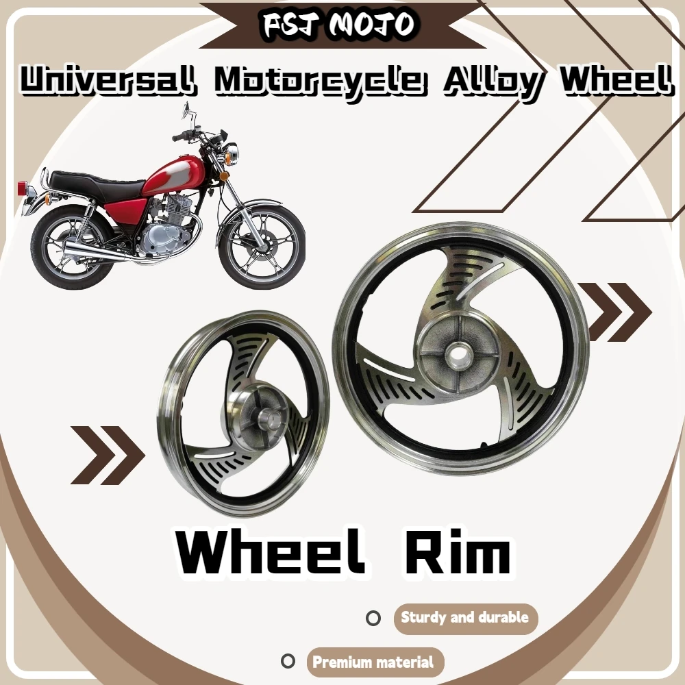 Universal For Haojue Honda Yamaha Drum‑Brake Rim Front1.6*18 Rear2.15*16 Balanced Impact‑resistant High‑strength Mod Parts