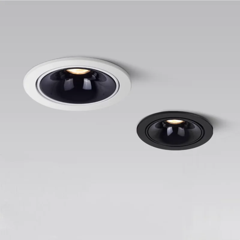 

Ultra-thin recessed LED ceiling light 7W-24W dimmable COB spotlight 55mm 75mm 95mm AC85-265V CRI95 downlight for indoor lighting