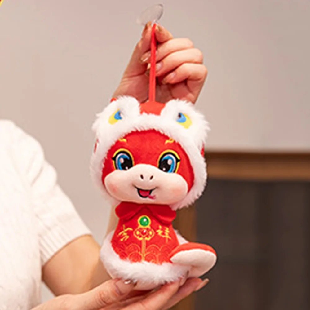 

Happy New Year 2025 Snake Year Mascot PP Cotton Stuffed Animal Snake Year Mascot Soft Cute Lucky Snake Plushies