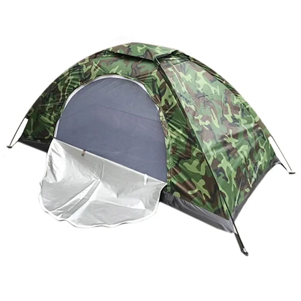 1pc Single/ Double Person Tent Ultralight Portable Camping Garden Tents With Anti-UV Coating Roof Shield Storage Bag