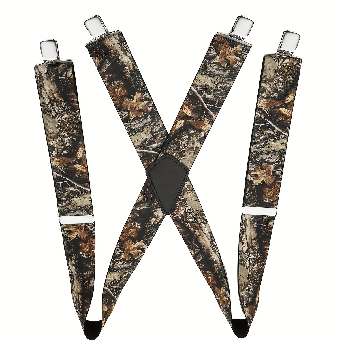 قميص بدلة رجالي بأربعة مشابك غير قابلة للانزلاق على شكل أوراق شجر 4 حمالات