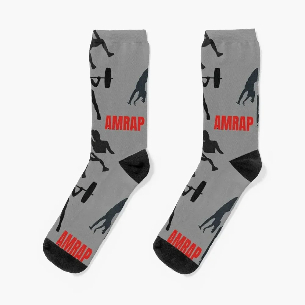 

AMRAP - Crossfit Squats Fittest Socks aesthetic compression Luxury Woman Socks Men's