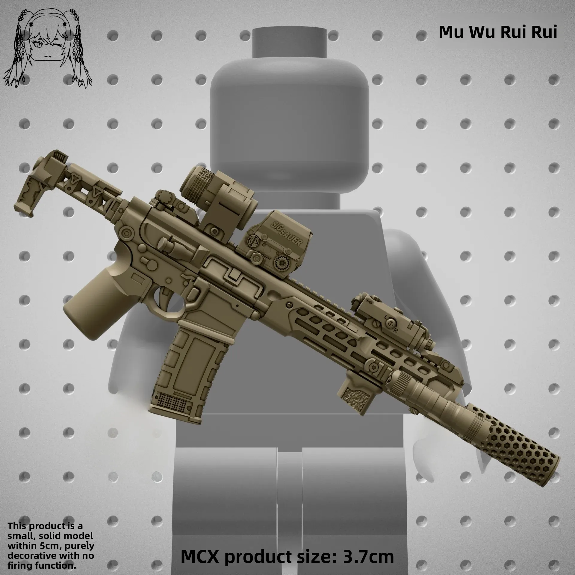 Rui Feng Building Blocks Delta MCXLT Modified Special Forces Soldier Weapons Assault Eating Chicken Secret Operation