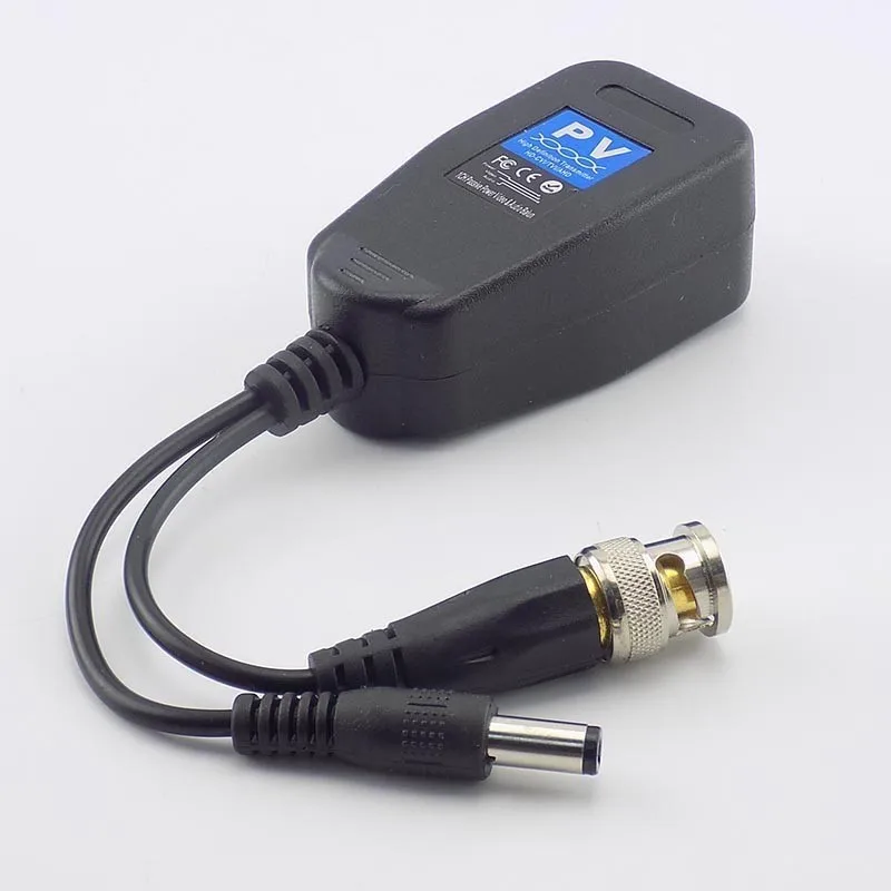

1/2/5Pairs Passive CCTV Coax BNC Power Video Balun Transceiver Connectors to RJ45 BNC Male for CCTV Video Camera B4
