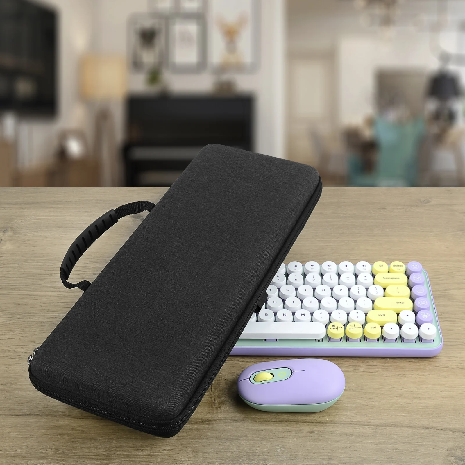 Geekria Hard Carrying Case for Logitech POP Keys Mechanical Wireless, MX Mechanical Mini Wireless Keyboards and Mouse Combo