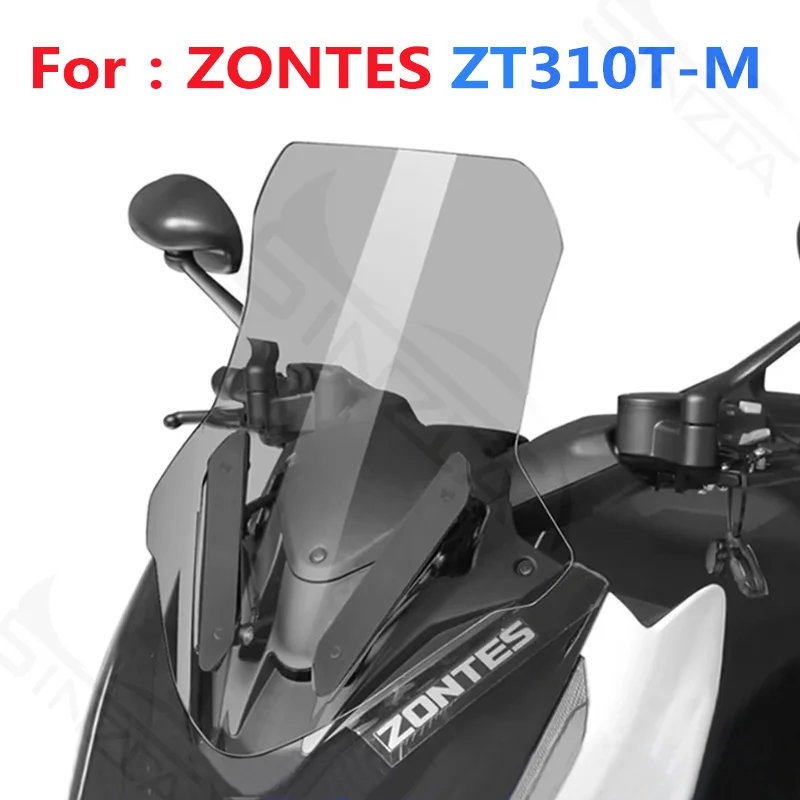 Windshield For Zontes 310M ZT310M ZT310T-M ZT310T-M3 M310 ZT-M310 Motorcycle Touring Windscreen Wind Deflectors Viser Visor Gray