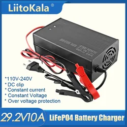 LiitoKala 29.2V 10A Charger Smart Suitable For 8S 24V LiFePO4 Battery Electric Wheelchair  Universal