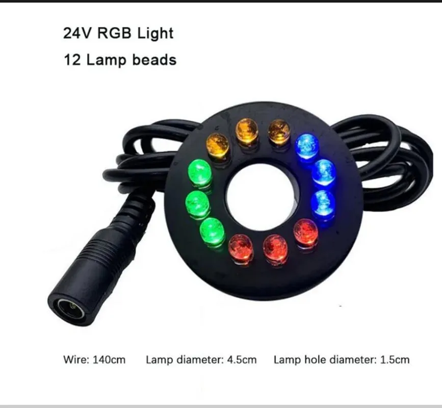 Fish tank rockery LED with hole color lights aquarium lighting fountain swimming pool decoration
