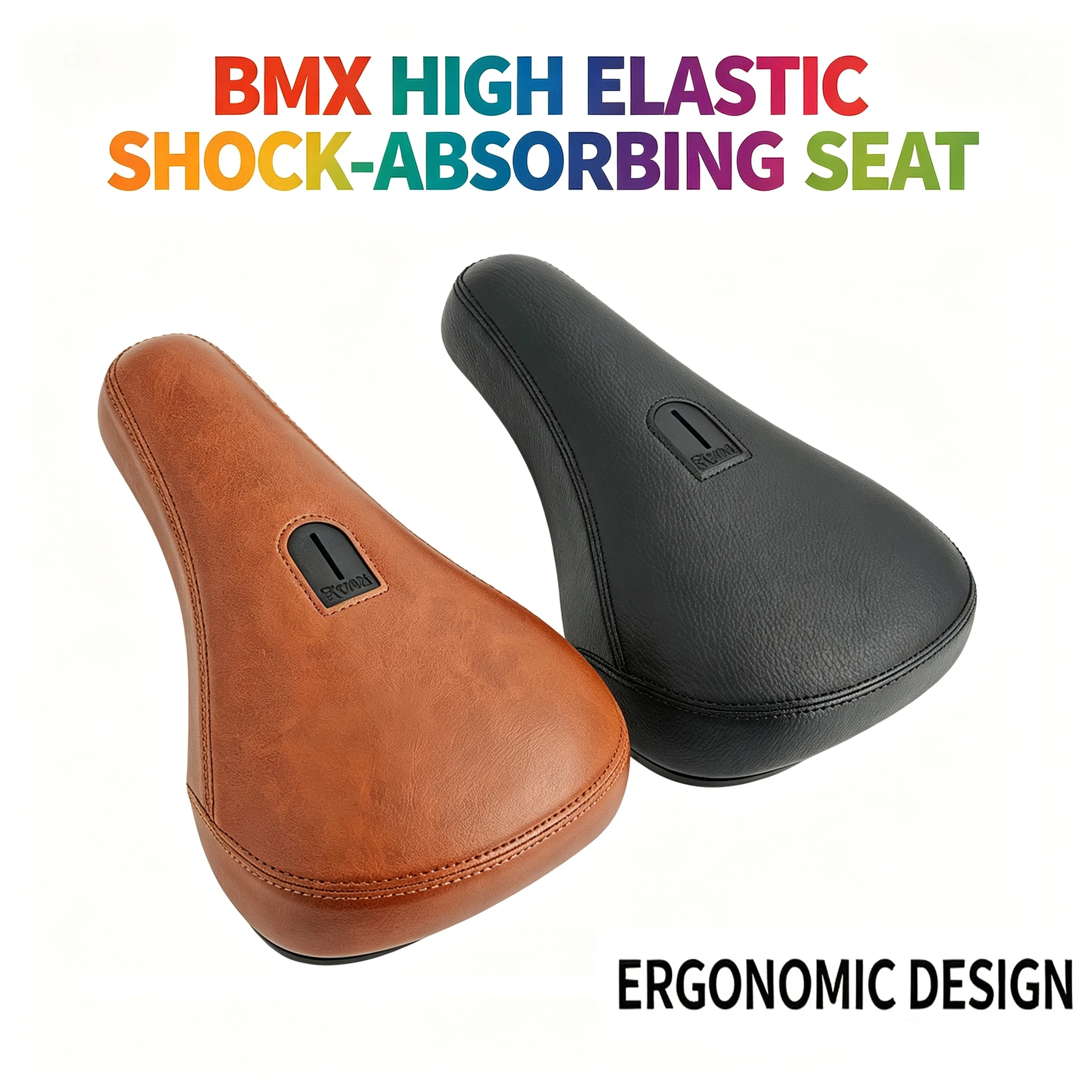 

BMX Saddles BMX Bike Saddle Dirt Jump Bike Seat Freestyle Racing Cruiser PVC Leather Ultralight Soft Comfortable Bicycle Saddle