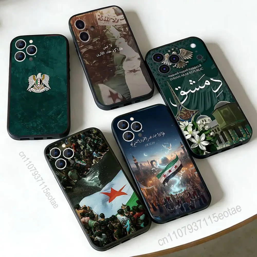 

Flag Of Syria S-Syrian For iPhone 12,16,13,14,15,17,11,Pro,Max,Plus,E,Air,Mini TPU Soft to Skin-friendly phone case