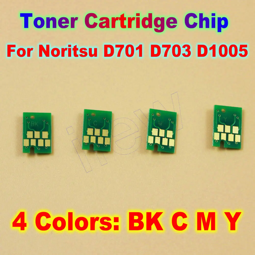 

Noritsu Printer Chip Ink Cartridge Chips Toner Cartridges Chip for Noritsu D701 D703 D1005 Disposable One Time Use Chip IC CMYK