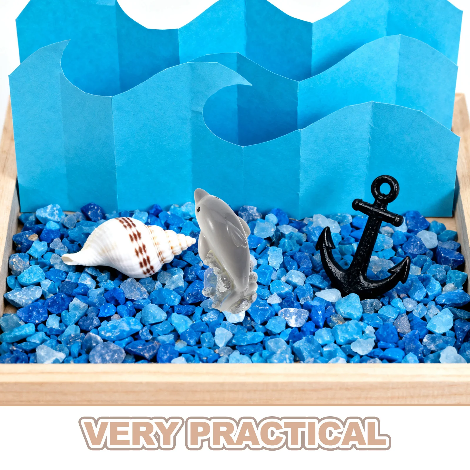 7개 미니 레진 돌고래 해양 동물 상세 디자인 수족관 요정 정원 컵케이크 장식 돌고래 케이크 토퍼