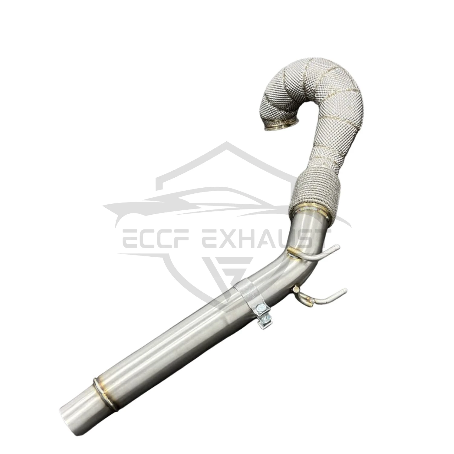 

Sports Downpipe With Heat Shield For VW Golf7 7.5 2.0T Aggressive Exhaust Sound High Flow Performance Upgrade