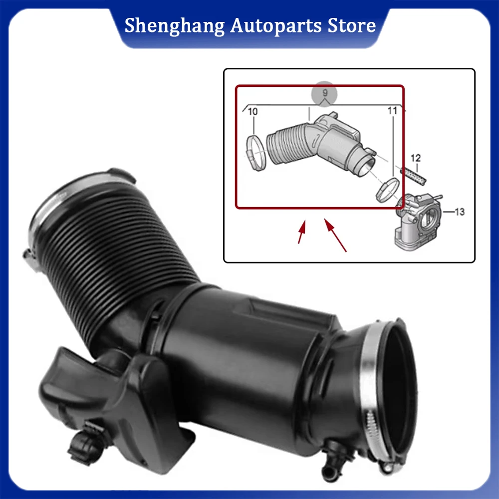 

Engine Air Intake Hose 06E129629P 06E 129 629 P 06E129629M 06E 129 629 M For Audi A6 C6 3.0T Gas Quattro 2009 2010 2011