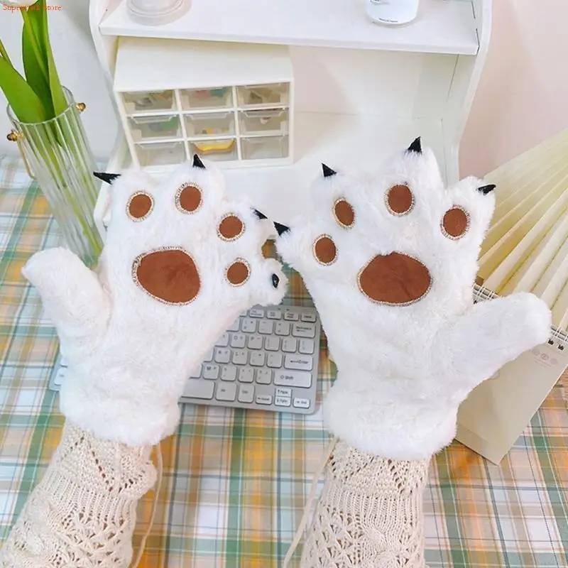 Q5WE Mittens Costume Gloves Halloween Cosplay Gloves