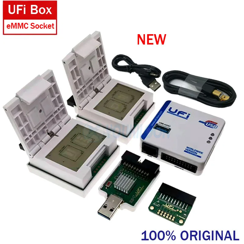 New  UFI Box full set /Ufi Box+ EMMC SOCKET Support FBGA 153/169/162/186/221/254 ful EMMC Service Tool