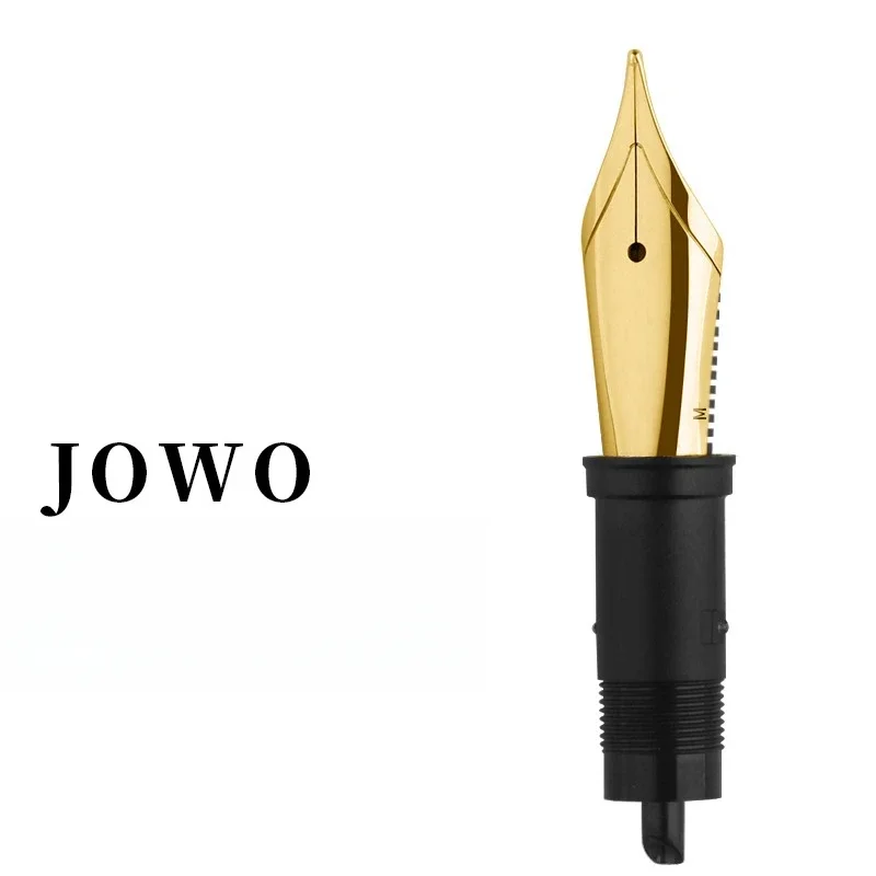 JOWO Gold-Plated/Silver Fountain Pen Size 6 Nib EF 0.38mm /F 0.5mm Nib Stationery School Bussiness Office Supplies