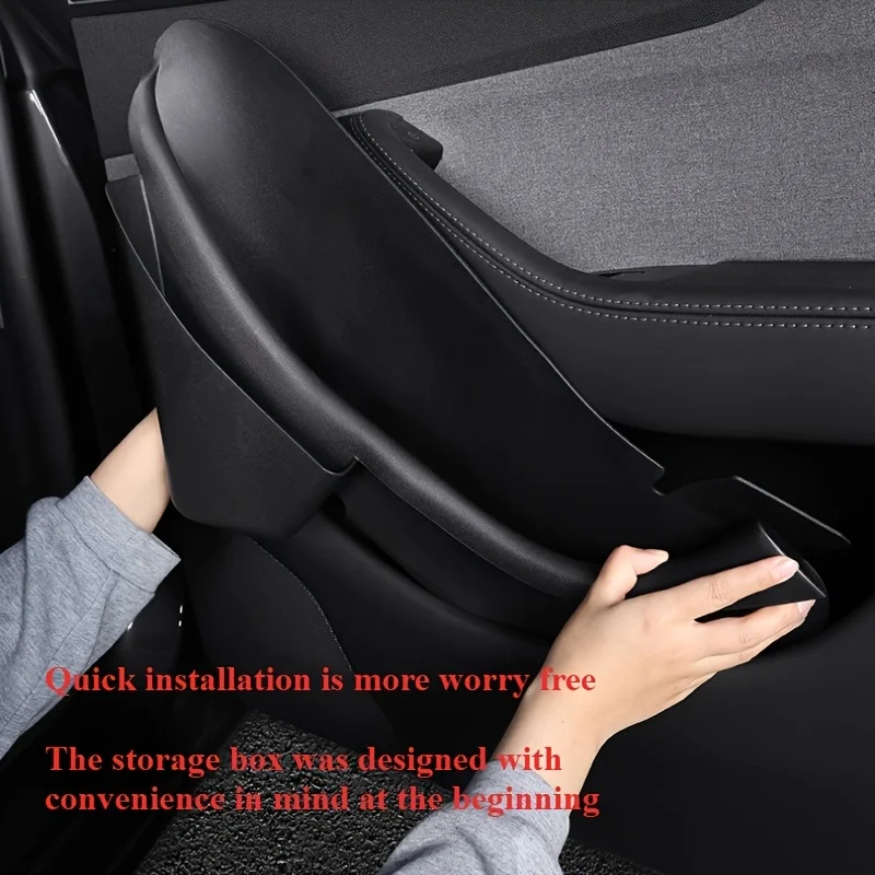 

Lcars Special Car Door Slot Mat Suitable for Tesla's New Model Juniper Y Door Storage Box Protective Rubber Cover, Made of Tpe Soft Rubber Material, Car Door Slot Mat Storage Accessory, Easy to Install and Washable, Interior Door Storage Plus Phone Storag