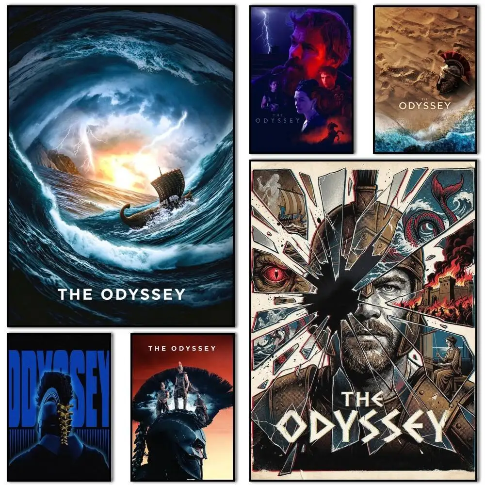 

Cunning King THE Odyssey Movie Poster Self-adhesive Art Waterproof Paper Sticker Coffee House Bar Room Wall Decor