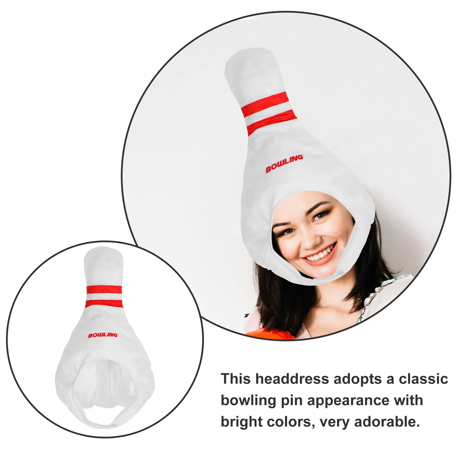 

1pcs Bowling Pin Party Decorative Hat PP Cotton Cartoon Hat Photo Prop Party Supplies Cosplay Costumes Novelty Hats