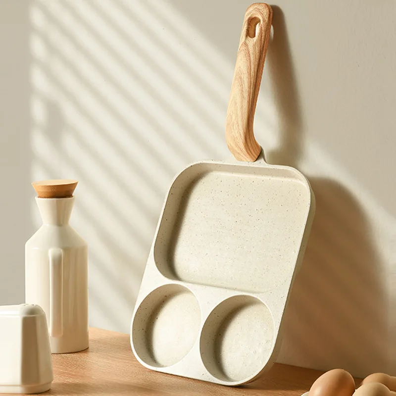 

Универсальная перегородка с антипригарным покрытием, мини-сковорода для яиц 3-в-1, многофункциональная сковорода для домашнего использования, кухня, завтрак, стейк, сковорода с плоским дном