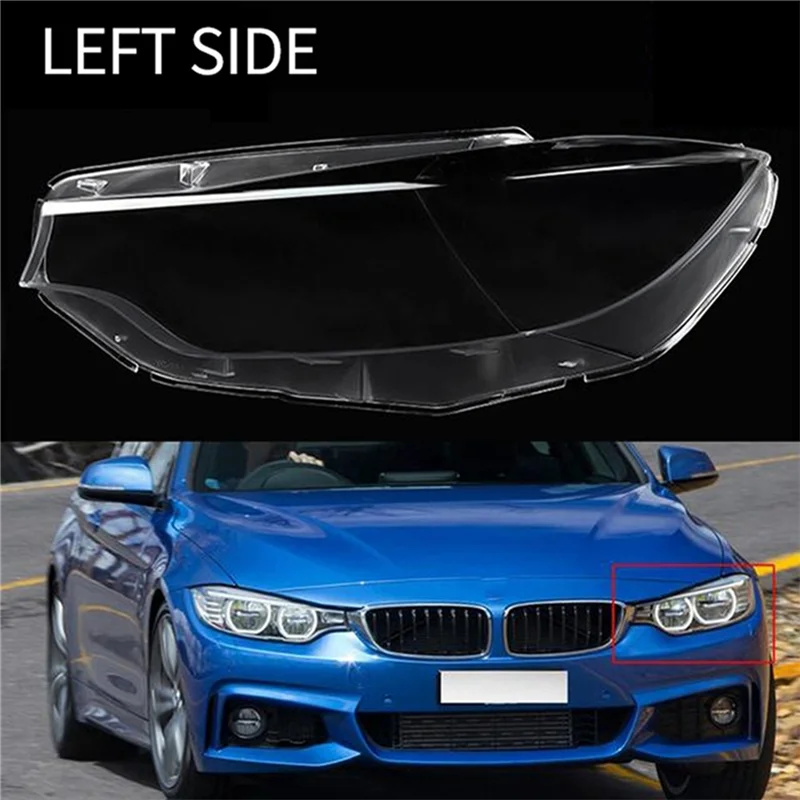 AASS-Car عدسة المصباح الأمامي غطاء كشافات قذيفة لسيارات BMW 4 سلسلة M3 M4 F32 F33 F36 F80 425 428 430 440 2013-2017 عاكس الضوء