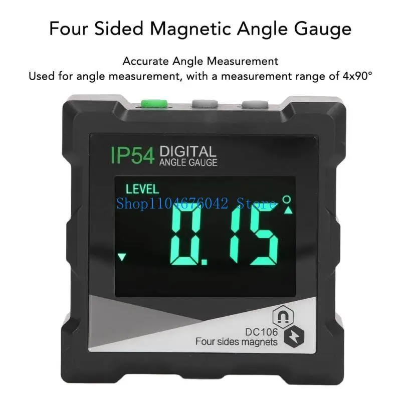 652F Digital Display Inclination Box Protractor Inclinometer Angles Finder