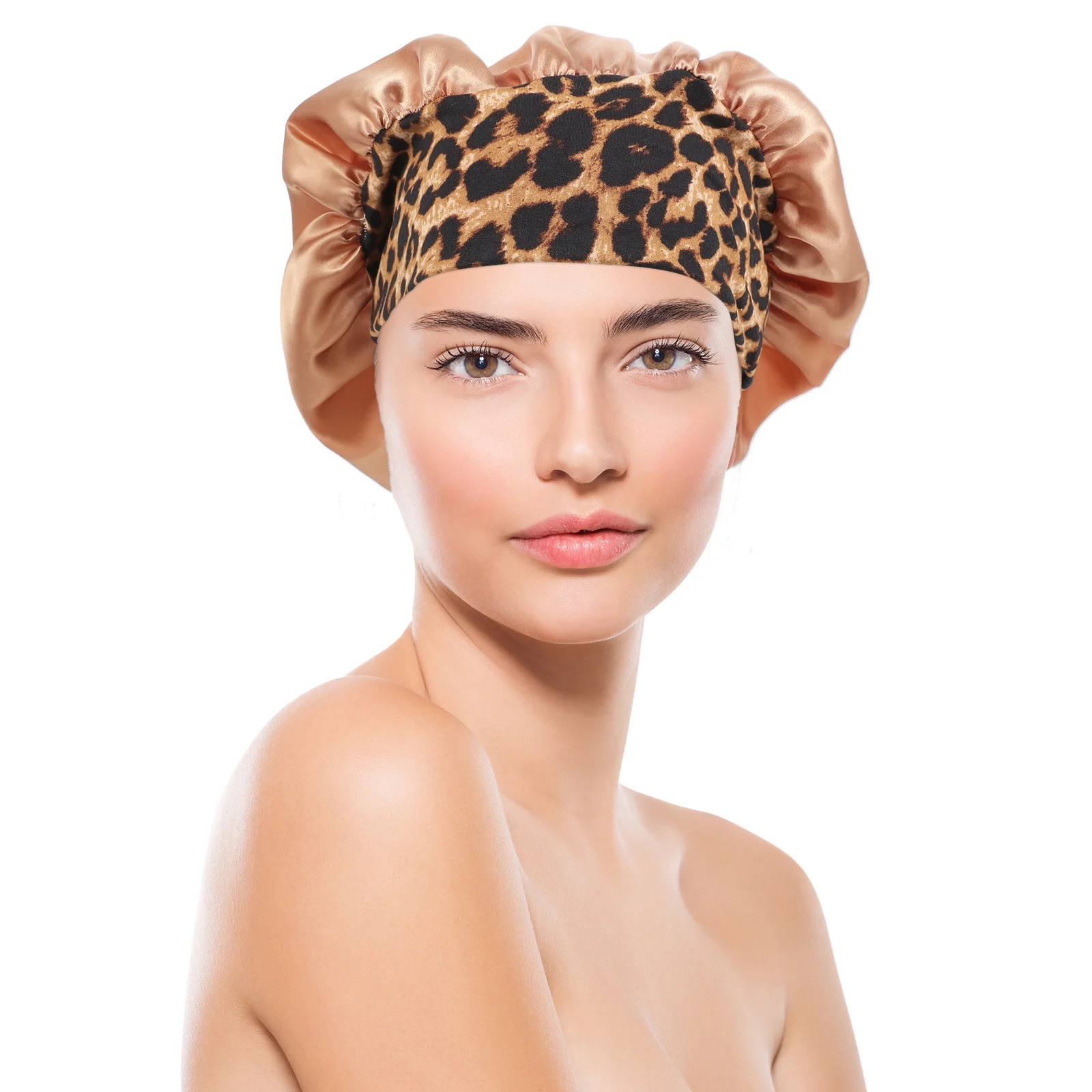 

Satin Sleep Hat Wide Brim Women Soft Comfortable Hair Care Bonnets Breathable Lightweight Durable Long